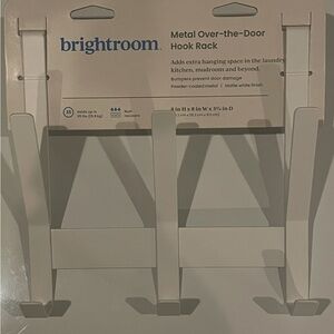 Brightroom White Metal Over-the-Door Hook Rack